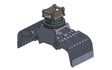 rotating demolition grabs